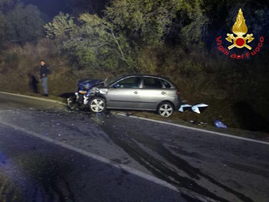L'incidente avvenuto a Mughina (foto C.Nuoresi)