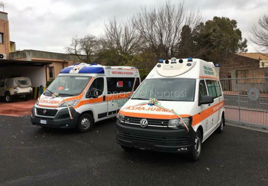 Le ambulanze della Croce Verde di Macomer