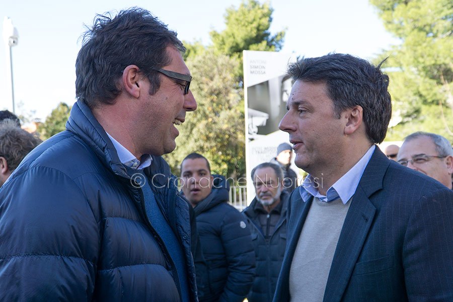 Renzi con Totoni Sanna - Legacoop (foto S.Novellu)
