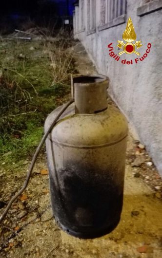 La bombola all'origine dell'incendio