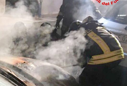 L'incendio in via De Nicola