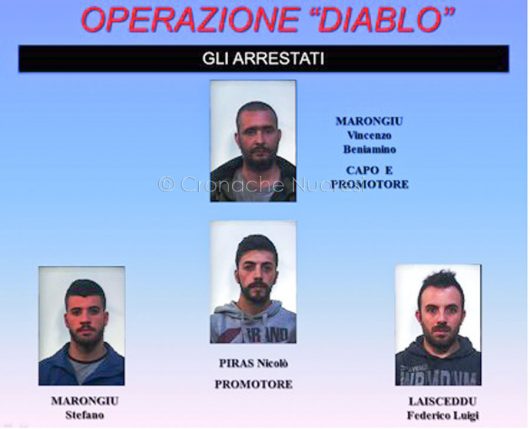 V.B.Marongiu, S.Marongiu, N.Piras e F.L.Laisceddu: gli arrestati