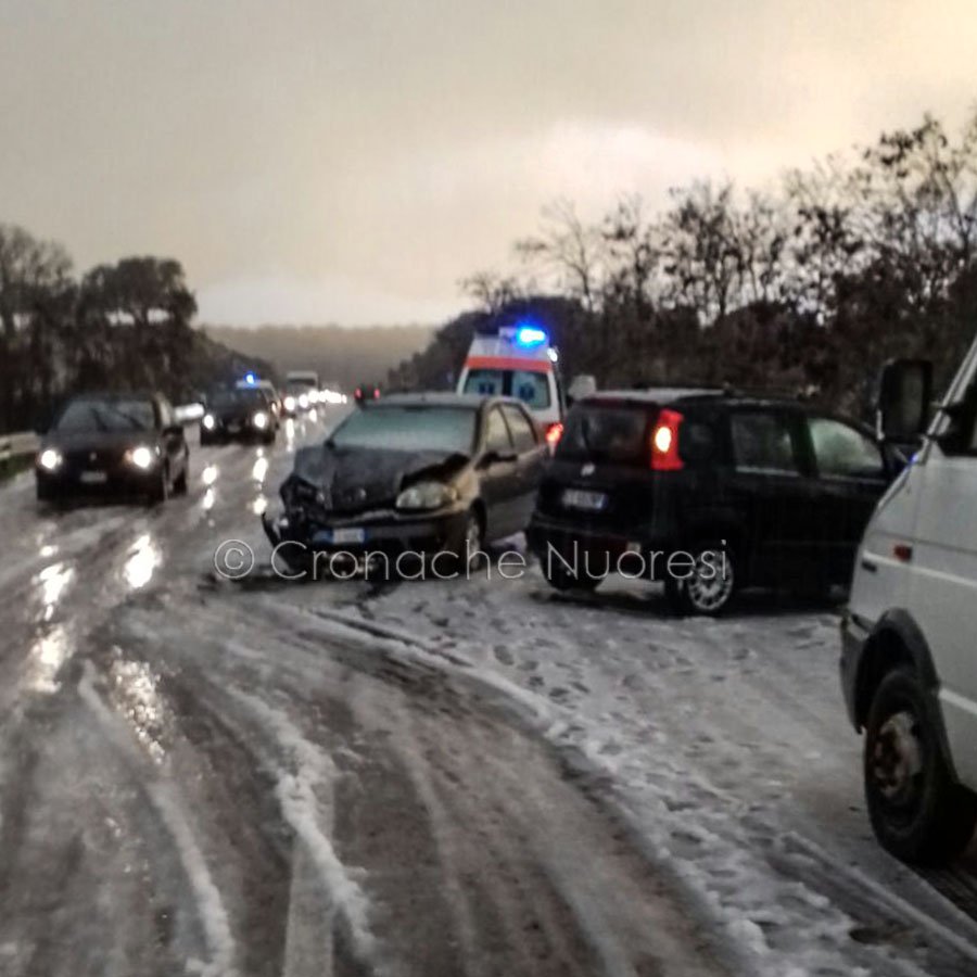 La scena dell'incidente sulla 389