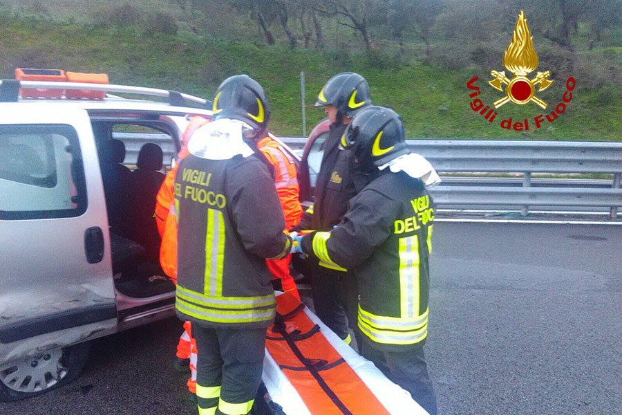 La scena dell'incidente