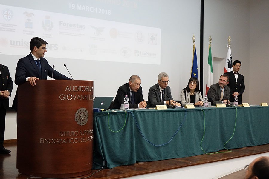 Un momento della cerimonia di premiazione all'ISRE