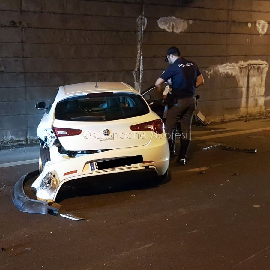 La Giulietta dopo il tamponamento
