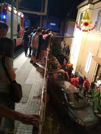 Nuoro, la scena dell'incidente