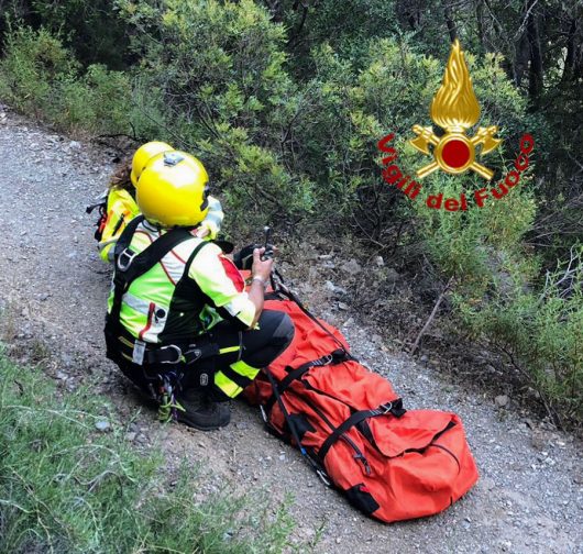 Le operazioni di soccorso dell'escursionista