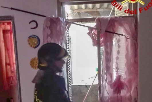 Vigili del Fuoco sul luogo dell'esplosione