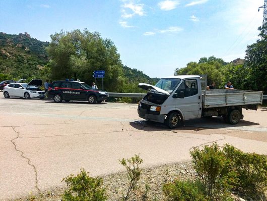 L'incidente tra Urzulei e Talana