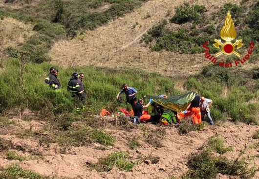 La scena dell'incidente