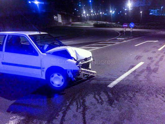 Nuoro, incidente in via Mannironi (foto Cronache Nuoresi)