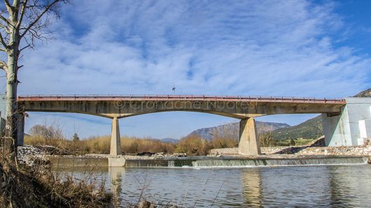 Oliena, il ponte di Oloè prima del crollo (foto N.Catte)