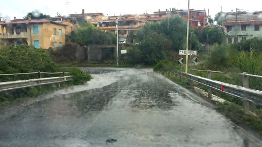 Allagamento nei pressi dell'abitato di S'Archittu (foto Cronache Nuoresi)