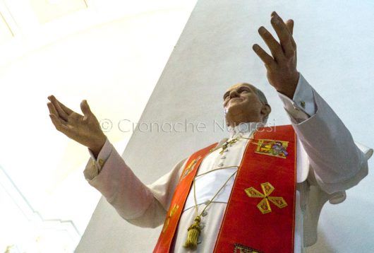 Simulacro di San Giovanni Paolo II in Cattedrale (foto S.Novellu)