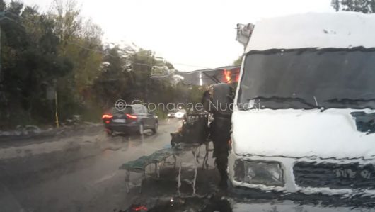 Bomba d'acqua su Nuoro (© Cronache Nuoresi)