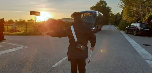 Il fermo del pullman degli studenti