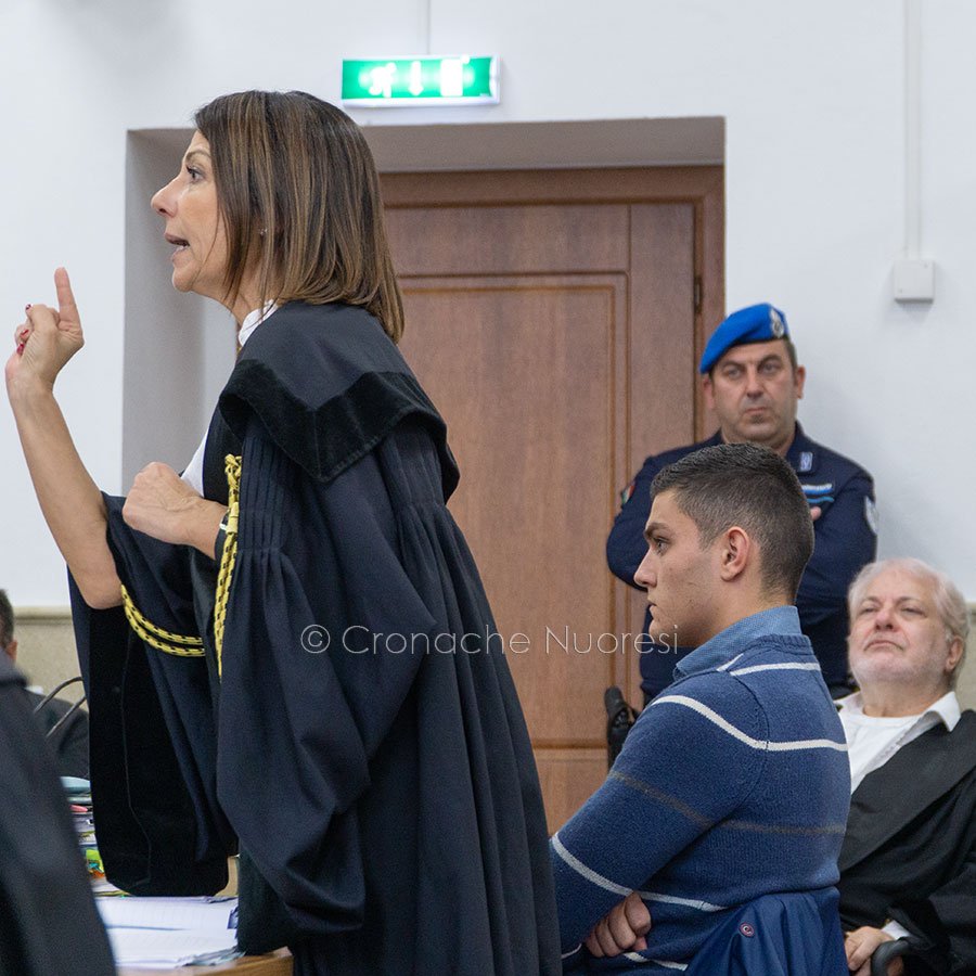 L'avvocato Mattia Doneddu durante il processo (foto S.Novellu)