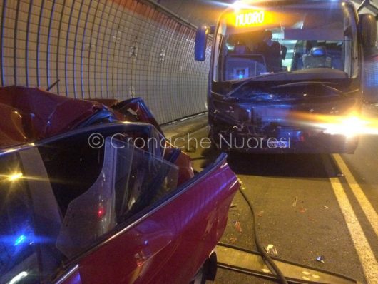 Nuoro, la scena dell'Incidente alla galleria di Prato Sardo