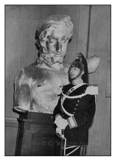 1958. Originale del busto del Redentore (foto C. Folchetti - © Cronache Nuoresi - Tutti i diritti riservati)