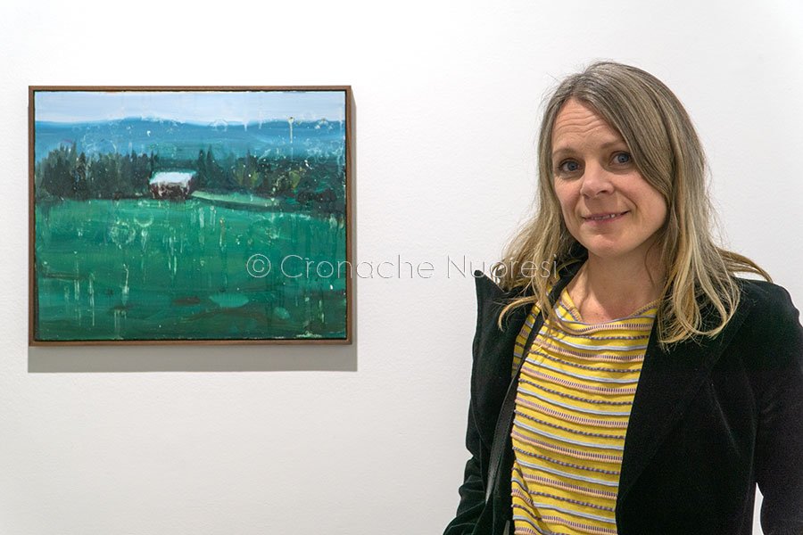 L’artista Anna Bjerger (foto S.Novellu)