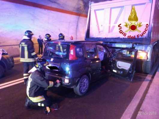 La Panda dopo lo schianto