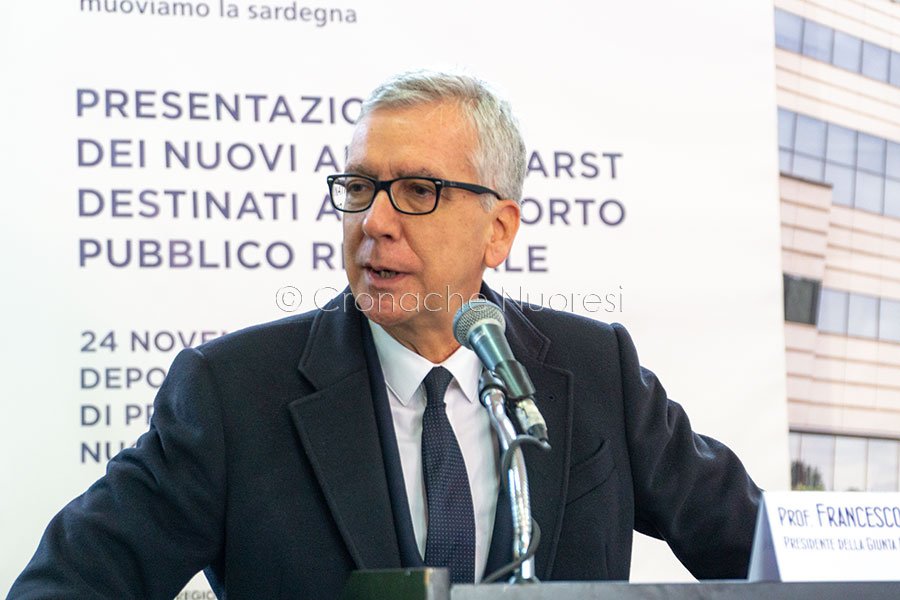 Il presidente della Rergione Francesco Pigliaru Nuoro (foto S.Novellu)