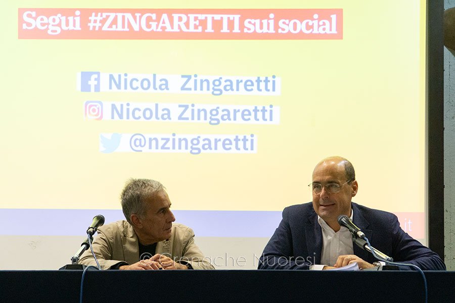 Giovanni Meria Bellu e Nicola Zingaretti (foto S.Novellu)