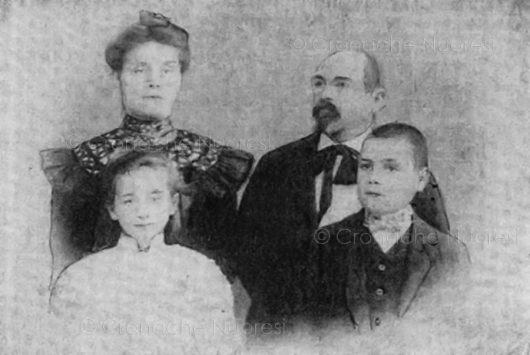 La famiglia di Francesco Ganga nel 1905