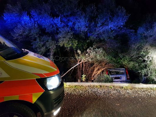 La scena dell'incidente