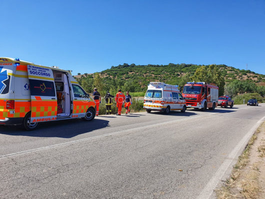 I soccorsi intervenuti dopo l'incidente