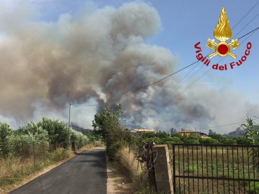 Incendio a Orrì