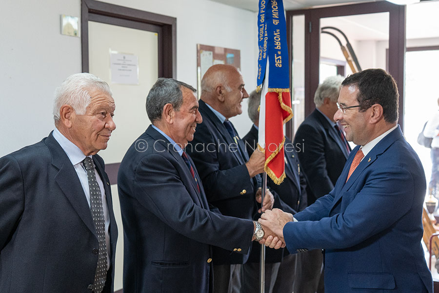 Nuoro, l'incontro con il sottosegretario Candiani dai Vigili del fuoco (foto s.Novellu)