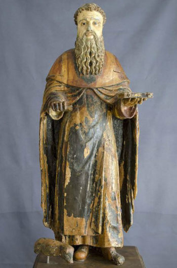 Maestro di Castelsardo. Statua lignea di Sant'Antonio Abate