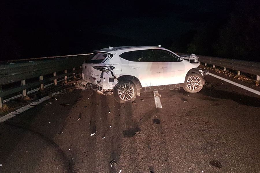 La Hyundai dopo l'incidente