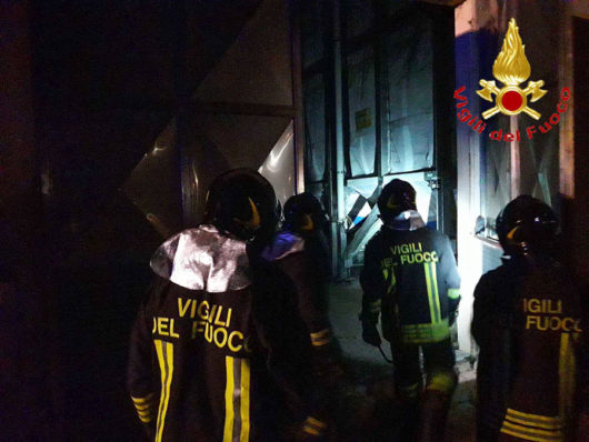 Bolotana. I Vigili del fuoco sul luogo dell'incendio