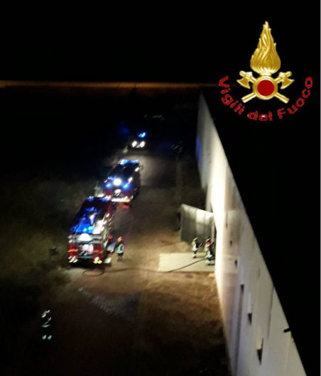 Bolotana. I Vigili del fuoco sul luogo dell'incendio