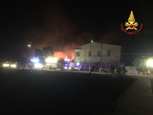 Incendio di Vaste proporzioni alle porte di Bosa Marina