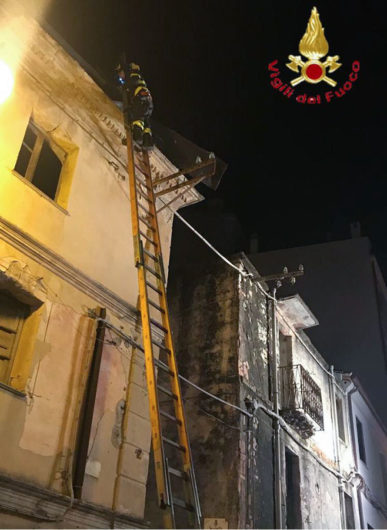 Maltempo. Un intervento dei Vigili del fuoco