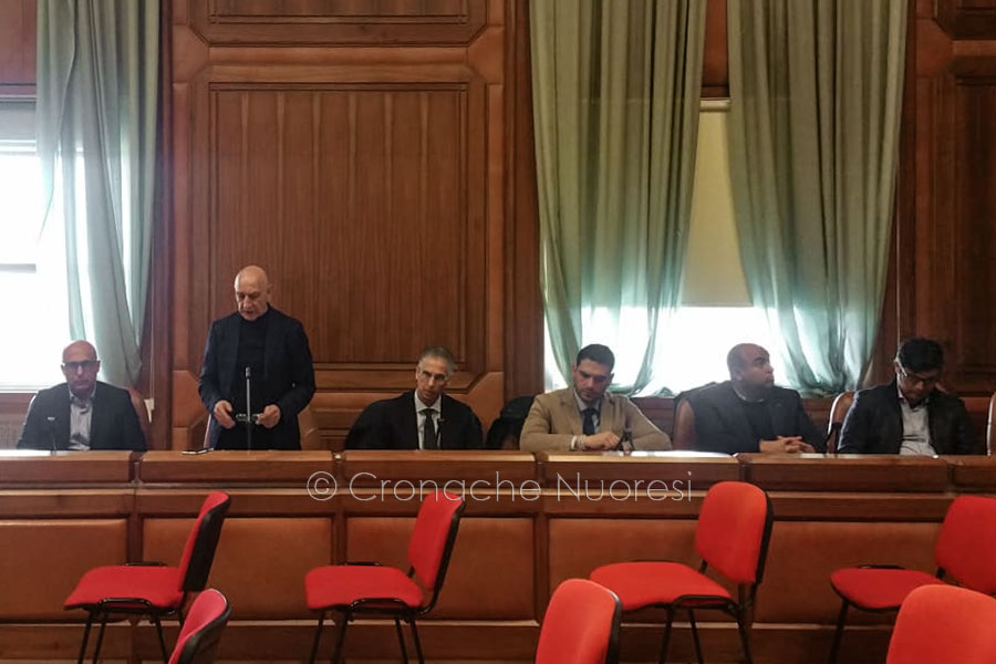 Conferenza stampa sulla riapertura del ponte di Oloè (foto S.Meloni)