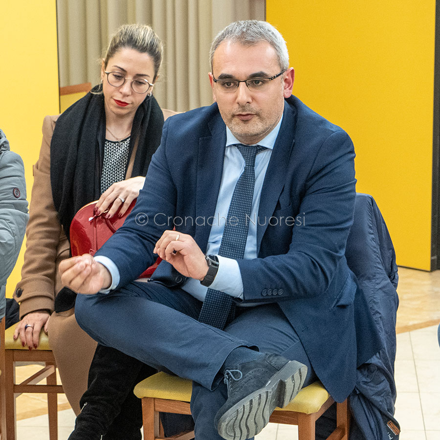 Francesco Manca all'incontro PD (foto S.Novellu))