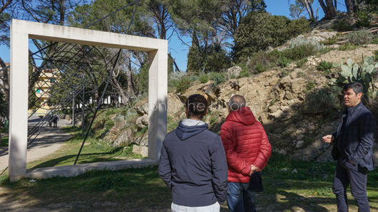 Andrea Soddu illustra i nuovi percorsi turistici (foto S.Meloni)