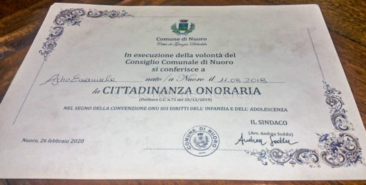 La cerimonia di consegna della cittadinanza onoraria (f. C.N)