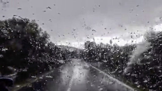 Nevicata nei pressi di Posada