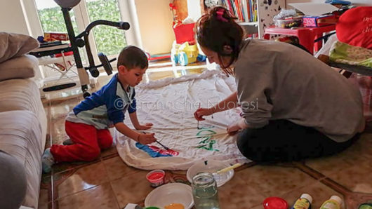 Coronavirus. La preparazione del cartello 