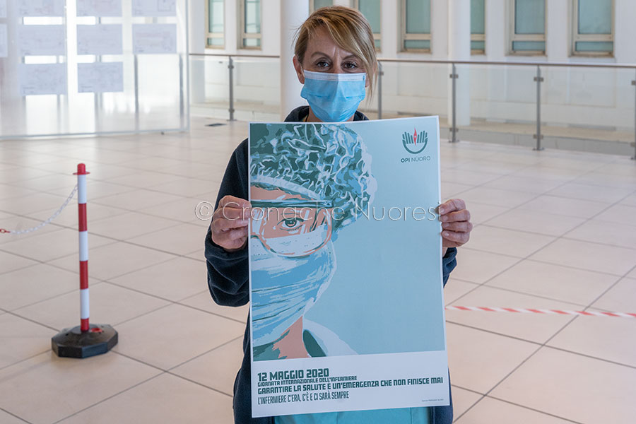 Coronavirus. La Giornata dell'infermiere al San Francesco di Nuoro (foto S.Novellu)