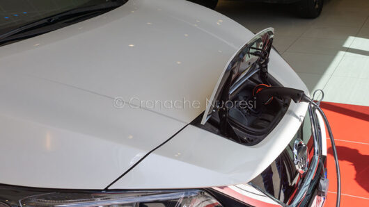 Il sistema di ricarica della Nissan Leaf (foto S.Meloni)