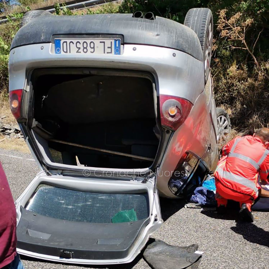 La Volkswagen dopo l'incidente