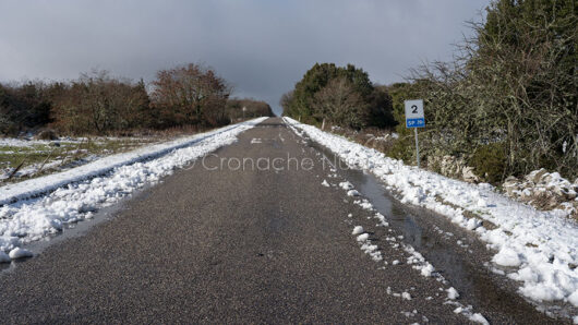 Il monte di Sant'Antonio nevicato (foto S.Novellu)