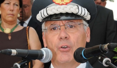 Il Generale della Guardia di Finanza Pasquale Debidda a Nuoro